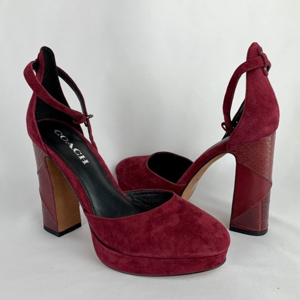 COACH Christie Pat Suede Pumps